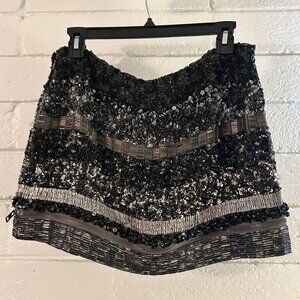 AllSaints Sequin Mini Skirt